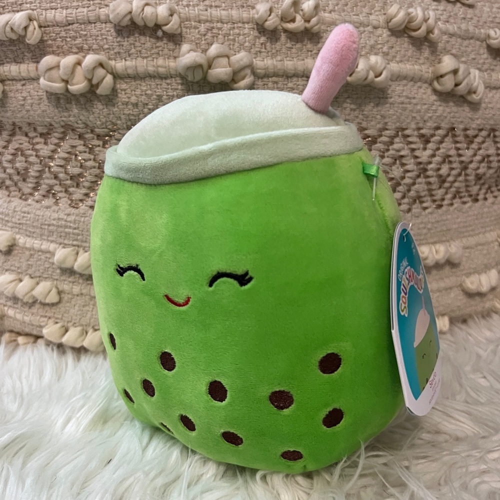 Squishmallow 7.5” Sevda the Green Tea Boba, 2022